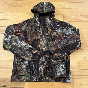 Game Winner Men's  Large Brown Camouflage Hunting Coat Winter Jacket Mossy Oak